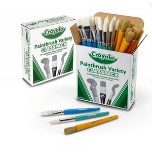 Crayola Paintbrush Variety Classpack 36 Large Brushes New In Box